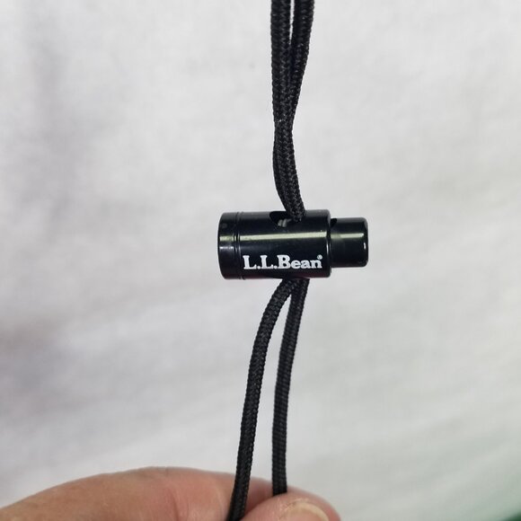 Vtg LL BEAN Windbreaker Jacket Men's L Blue Anorak Hooded Zip Pocket Canvas USA - Picture 5 of 16